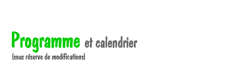 Programme